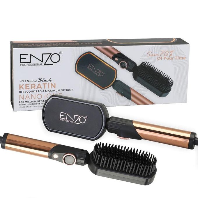 Enzo keratin brush BLACK