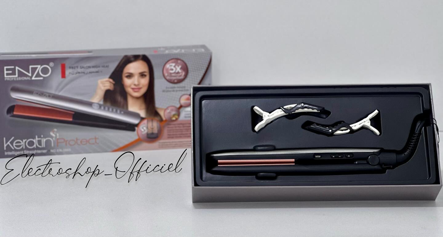 Plaque Lissante Professionnelle ENZO – Protein & Keratin