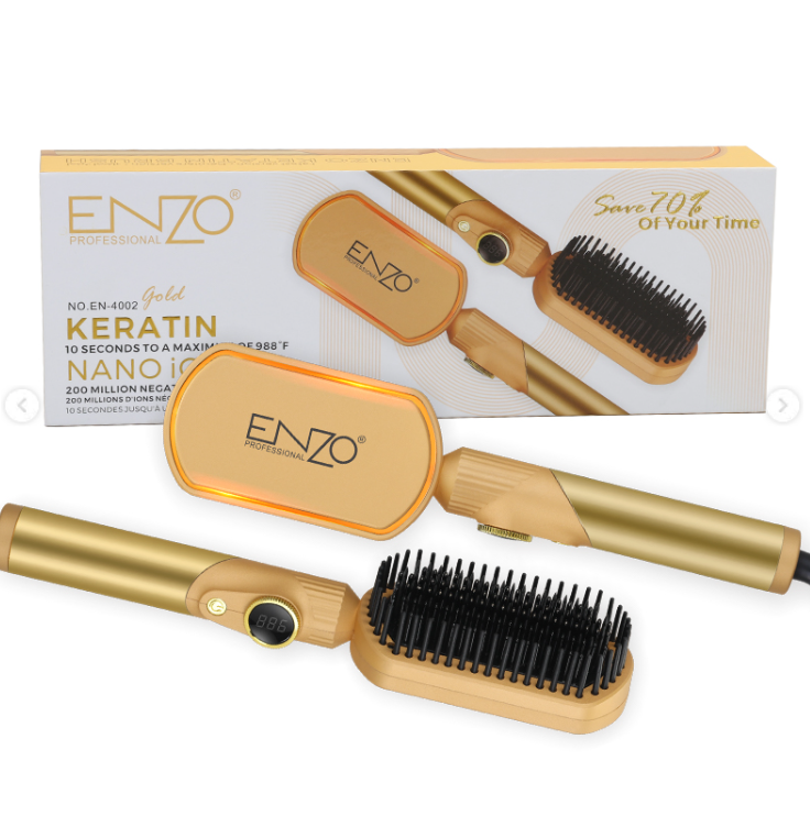Enzo keratin brush GOLD